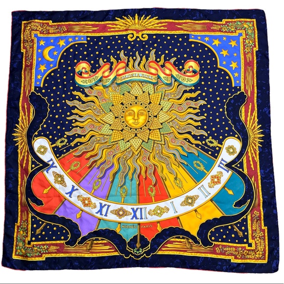 Hermes Accessories - HERMÈS VINTAGE Gloria Soli Scarf RARE!